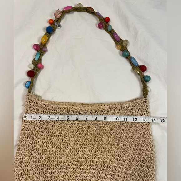 Cappelli Straworld Crochet Bag with Beaded Strap - Picture 8 of 9